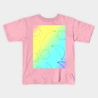 Rainbow Half Moon and Star Pattern Kids T-Shirt